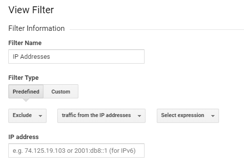 seo company ip filter google analytics